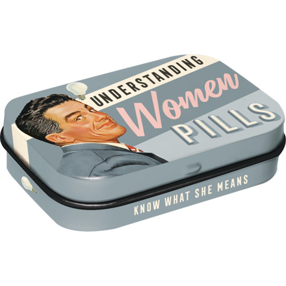 Nostalgic Μεταλλικό κουτάκι με μέντες Say it 50s Understanding Men #2 15gr