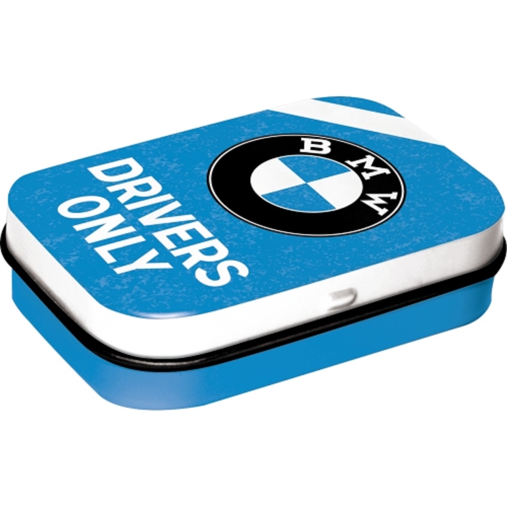 Nostalgic Μεταλλικό κουτάκι με μέντες BMW - Drivers Only Blue 15gr