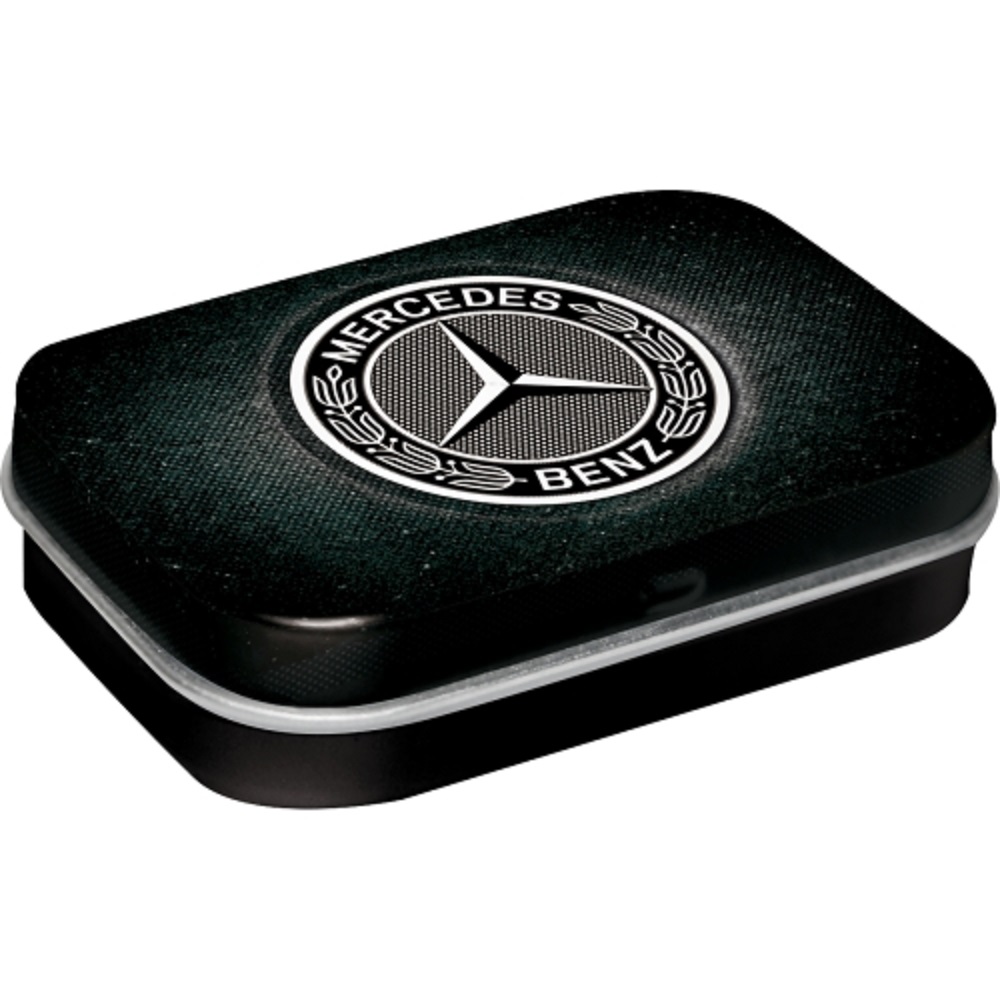 Nostalgic Μεταλλικό κουτάκι με μέντες Mercedes-Benz - Logo Black 15gr