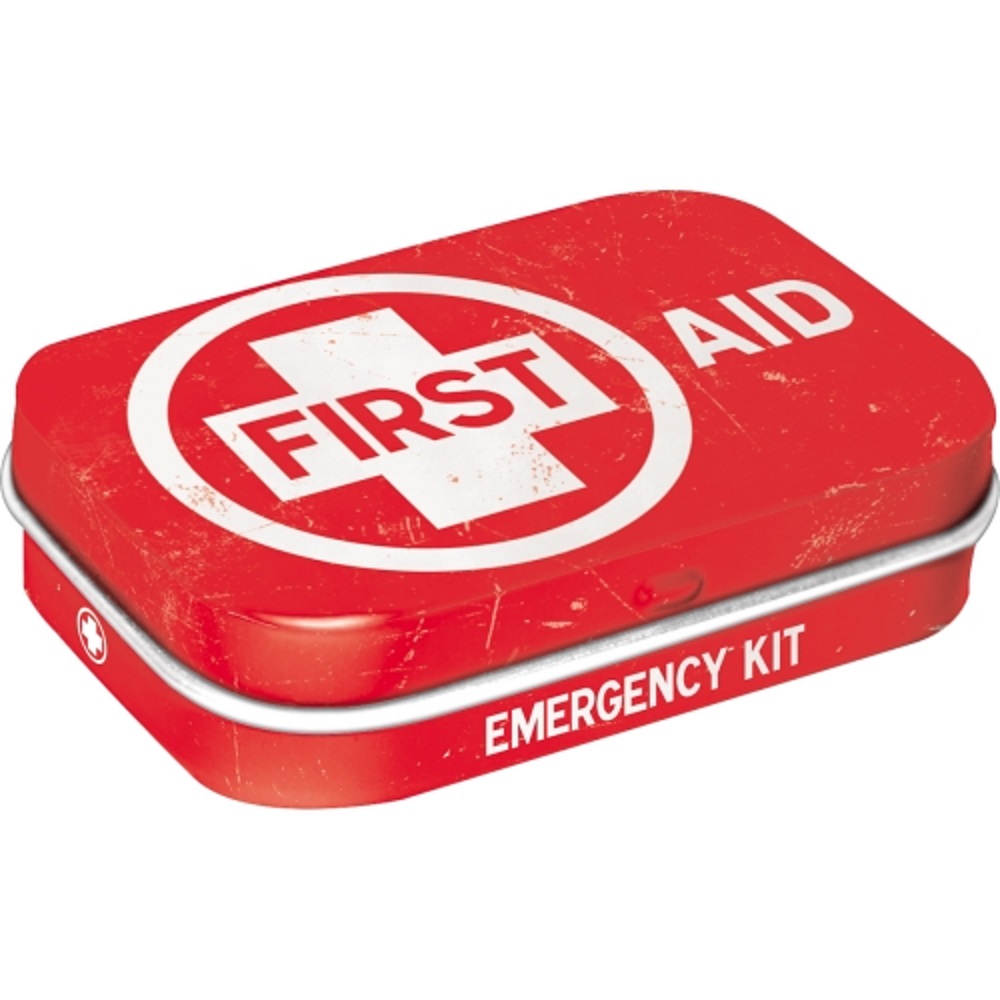 Nostalgic Μεταλλικό κουτάκι με μέντες First Aid Red 15gr