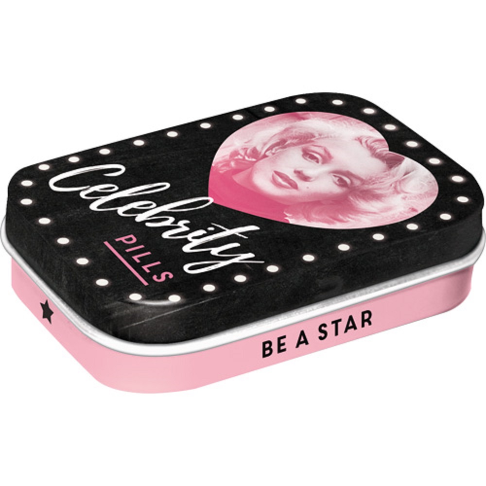 Nostalgic Μεταλλικό κουτάκι με μέντες Marilyn - Celebrity Pills 15gr