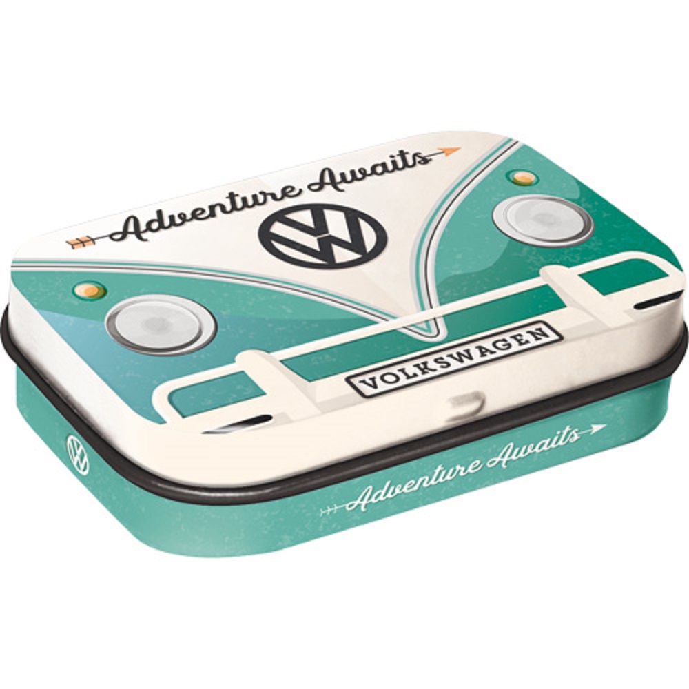 Nostalgic Μεταλλικό κουτάκι με μέντες VW Bulli - Adventure Awaits 15gr