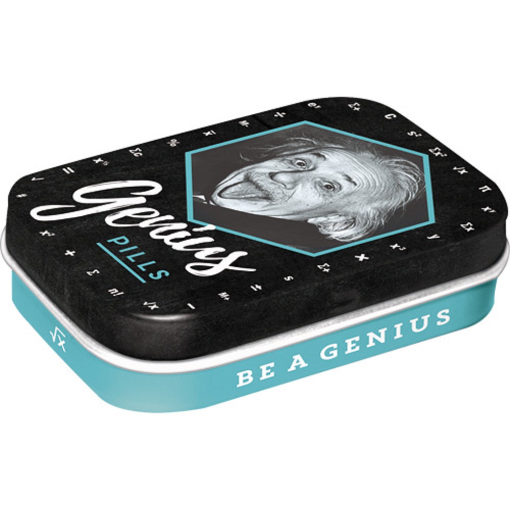 Nostalgic Μεταλλικό κουτάκι με μέντες Einstein - Genius Pills 15gr