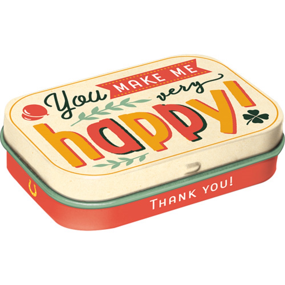 Nostalgic Mint Box Word Up You Make Me Happy