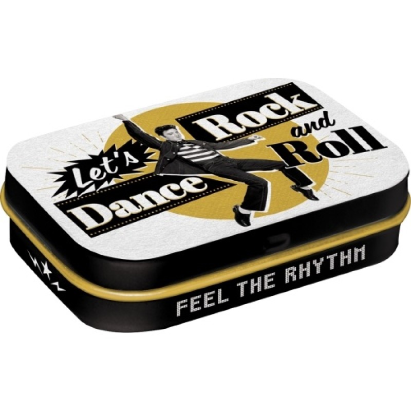Nostalgic Μεταλλικό κουτάκι με μέντες Elvis - Lets Dance Rock n  Roll 15gr                                 