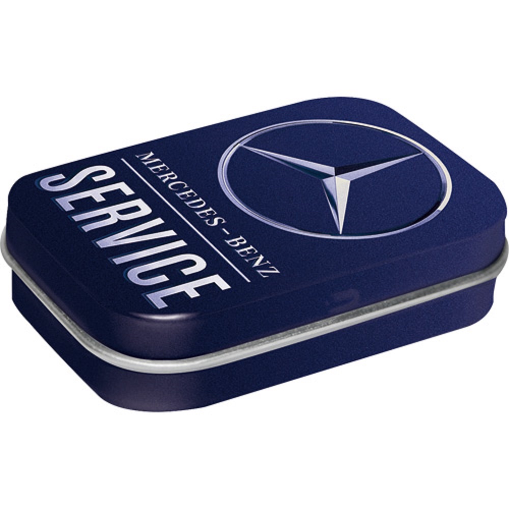 Nostalgic Pillendose Mercedes Benz - Service Blue