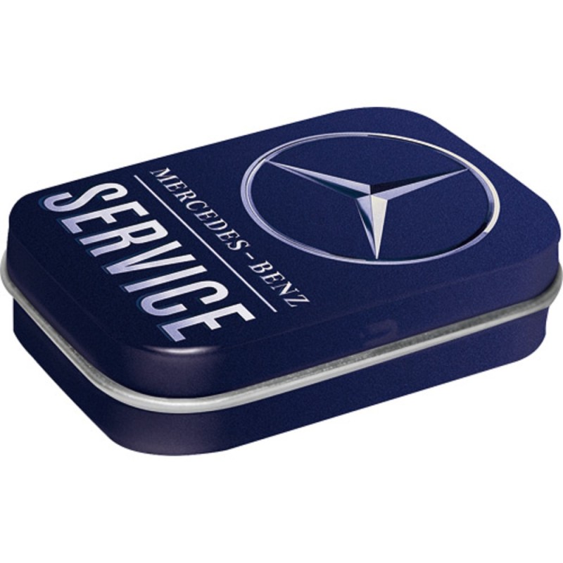 Nostalgic Μεταλλικό κουτάκι με μέντες Mercedes Benz - Service Blue