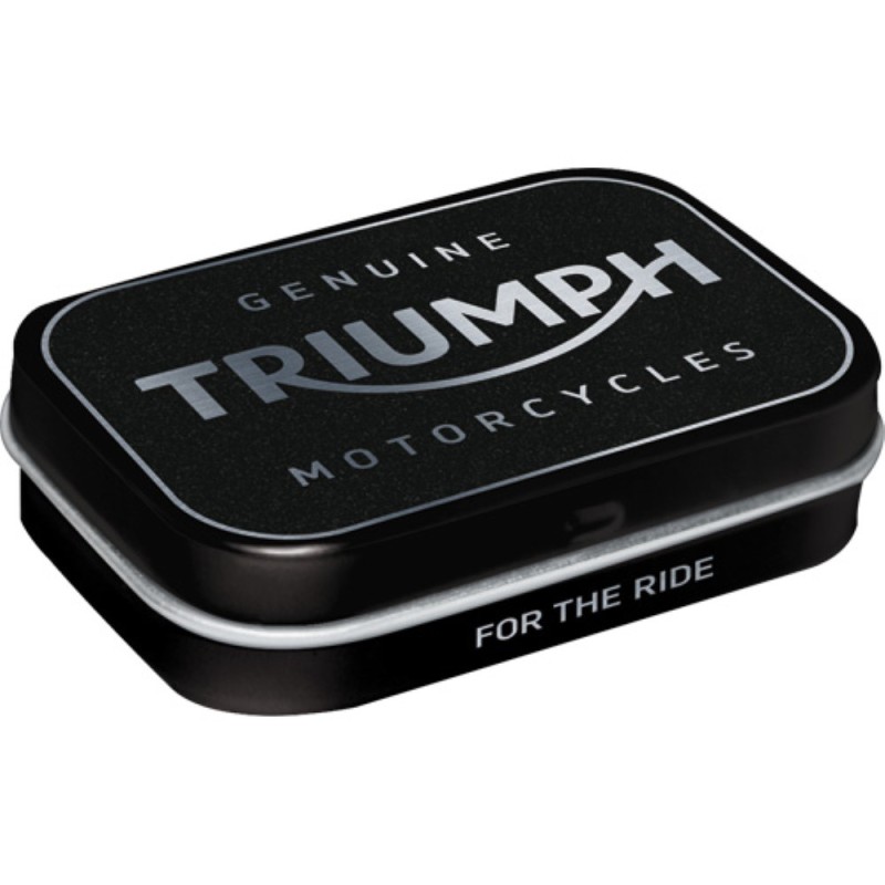 Nostalgic Μεταλλικό κουτάκι με μέντες Triumph - Logo Silver