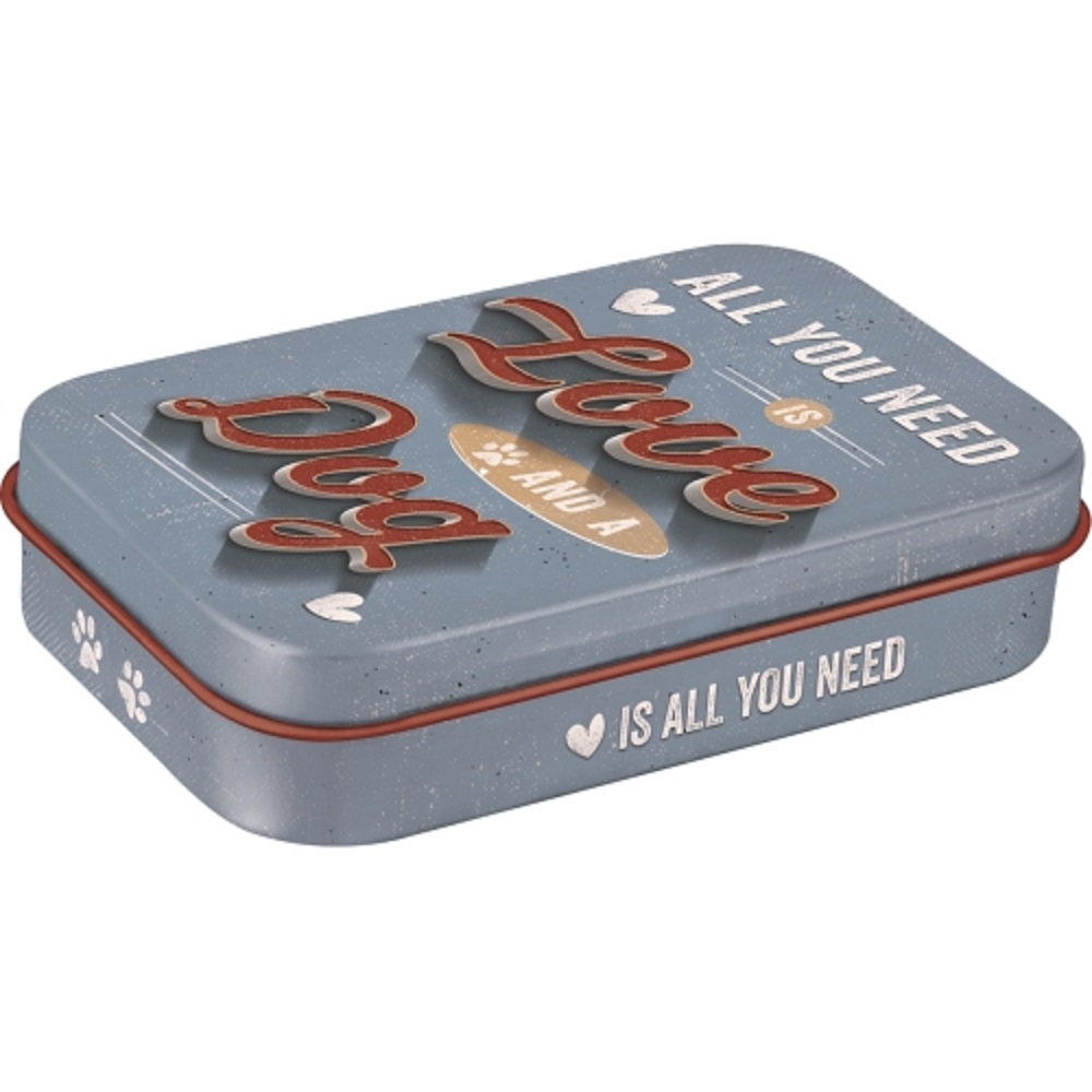 Nostalgic Pet Treat Box PfotenSchild - Love Dog