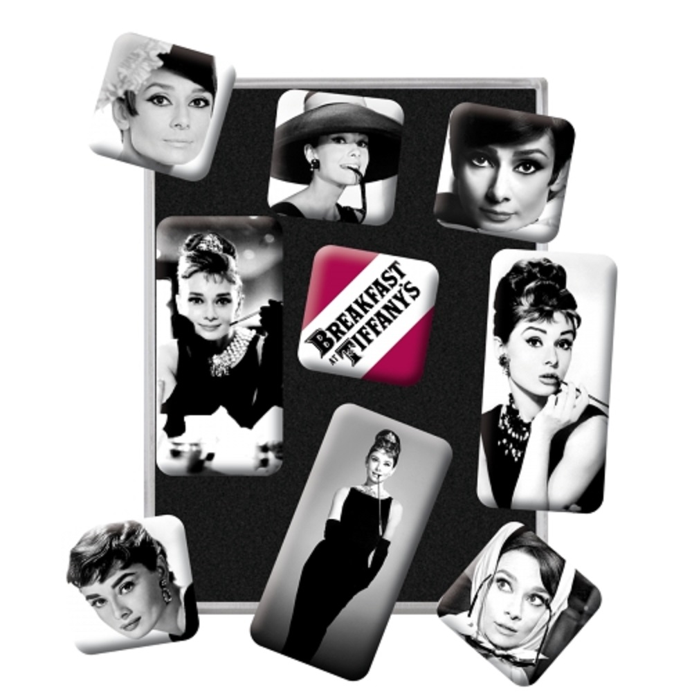 Nostalgic Μεταλλικά Μαγνητάκια (Σετ 9 τεμαχίων) Audrey Hepburn