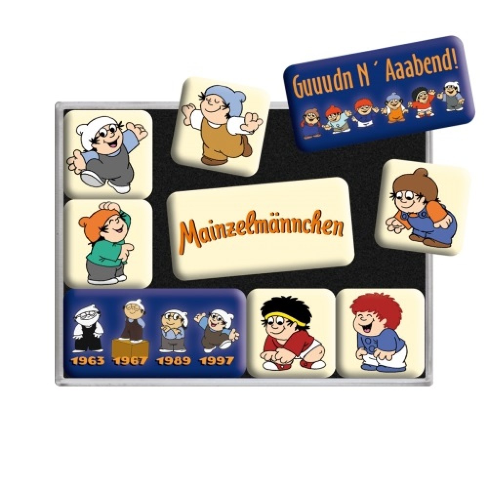 Nostalgic μεταλλικά Μαγνητάκια (Σετ 9 τεμαχίων) Mainzelmannchen