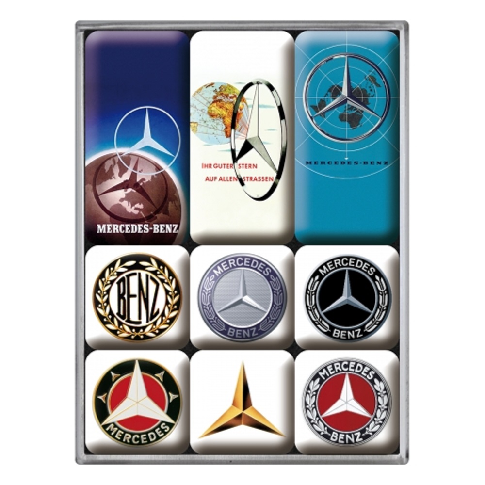 Nostalgic Magnet Set Mercedes-Benz - Logo Evolution