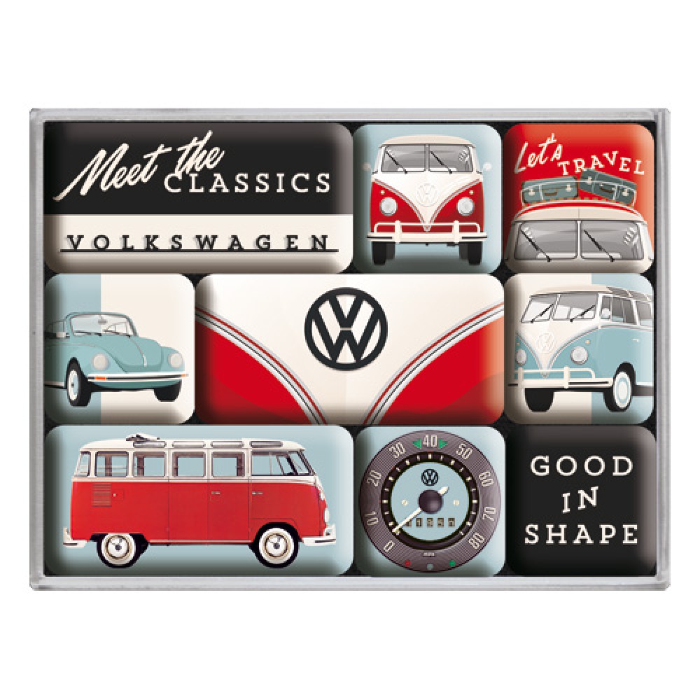 Nostalgic  Magnet Set VW - Meet The Classics