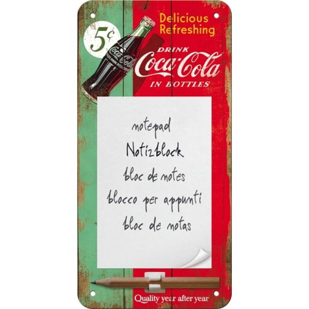 Nostalgic Magnetic Notepad Coca-Cola - 1950