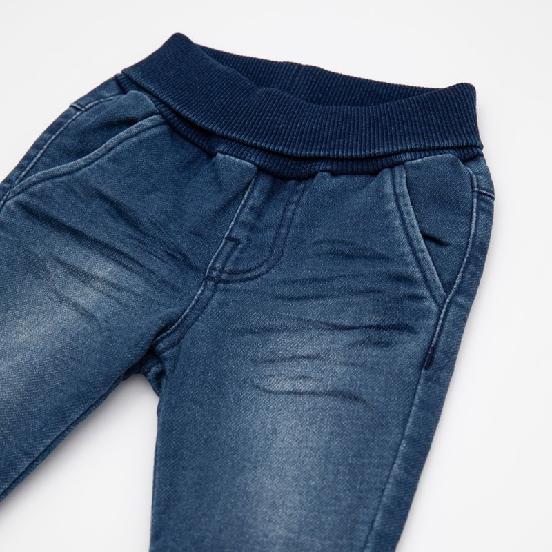 Size 080 Sigikid τζιν παντελόνι με ελαστική μέση σκούρο μπλε Size 080 Sigikid τζιν παντελόνι με ελαστική μέση σκούρο μπλε