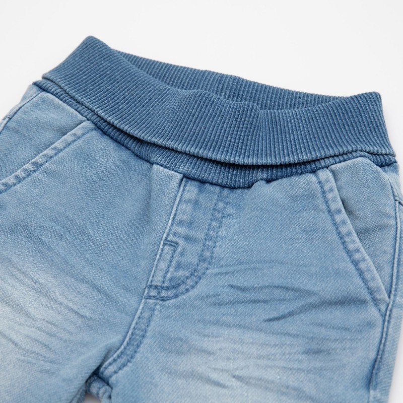 Size 068 Sigikid τζιν παντελόνι με ελαστική μέση ανοιχτό μπλε