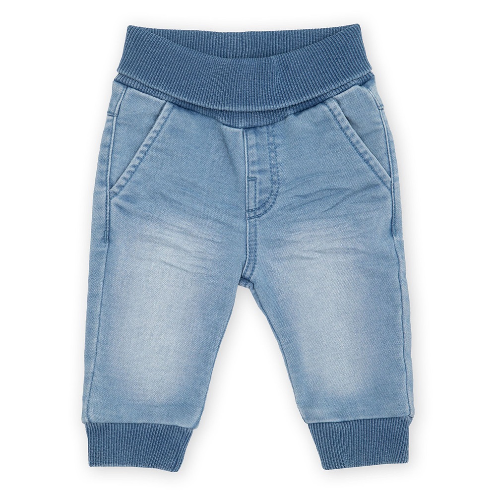 Size 080 Sigikid τζιν παντελόνι με ελαστική μέση ανοιχτό μπλε