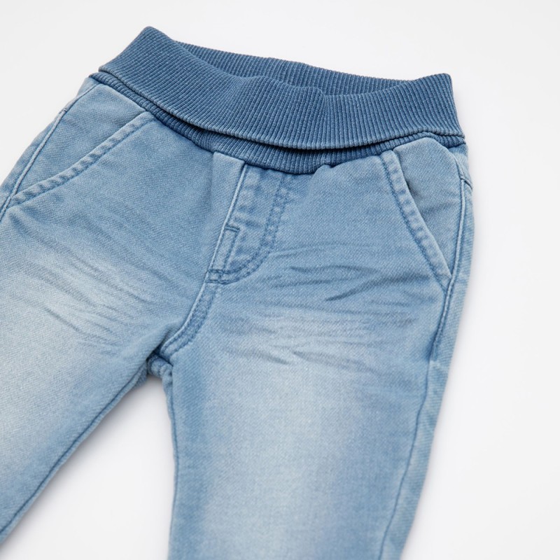 Size 092 Sigikid τζιν παντελόνι με ελαστική μέση ανοιχτό μπλε