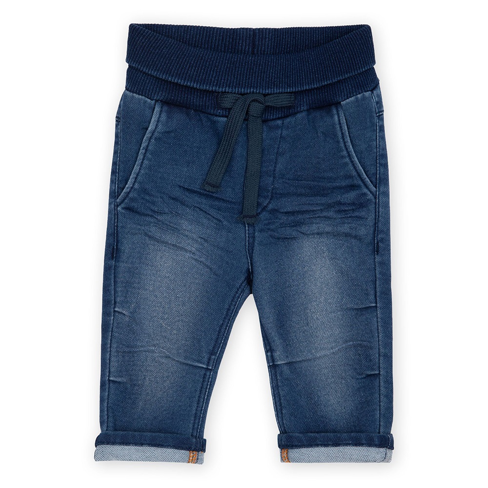 Sigikid Baby Jeans with draw string, dark blue