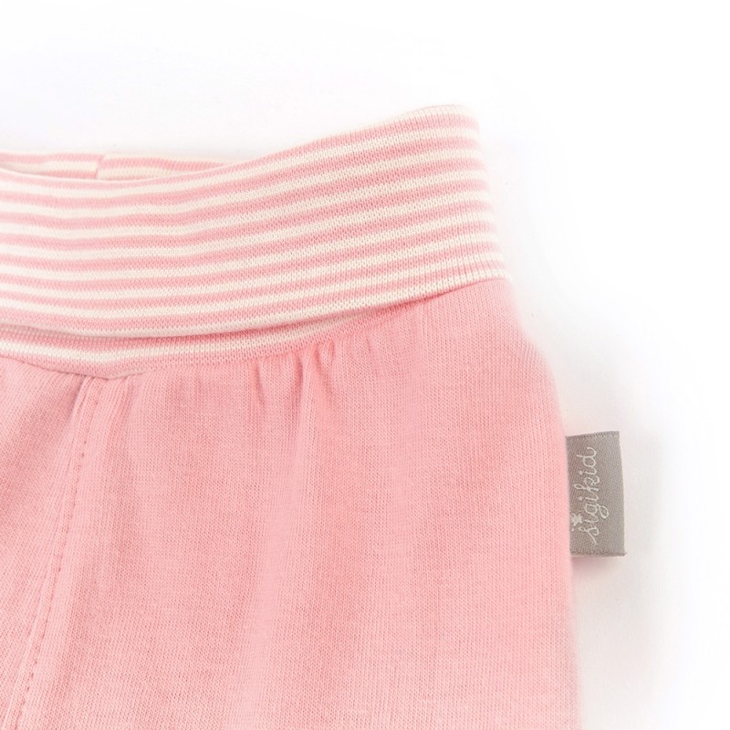 Size 062 Sigikid βρεφικό παντελονάκι με κλειστά ποδαράκια ροζ Μαϊμουδάκι