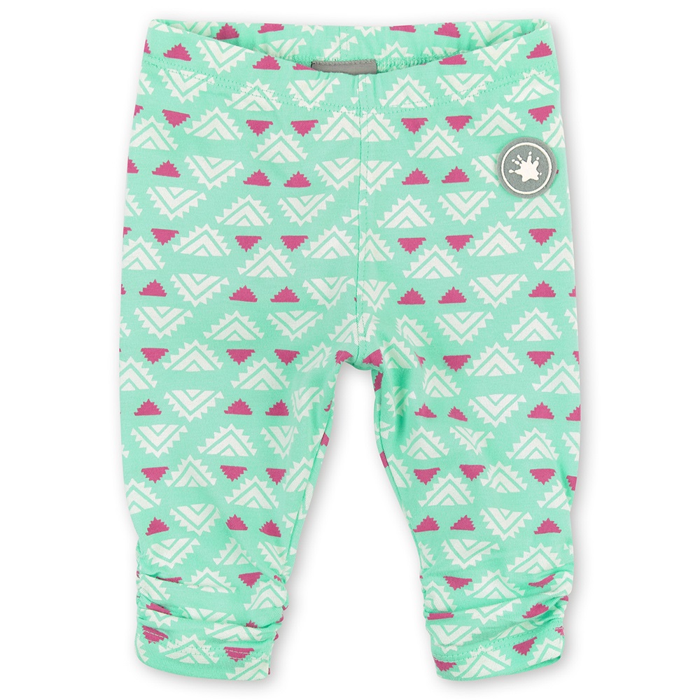 Sigikid Mint green baby girl summer leggings with gatherings