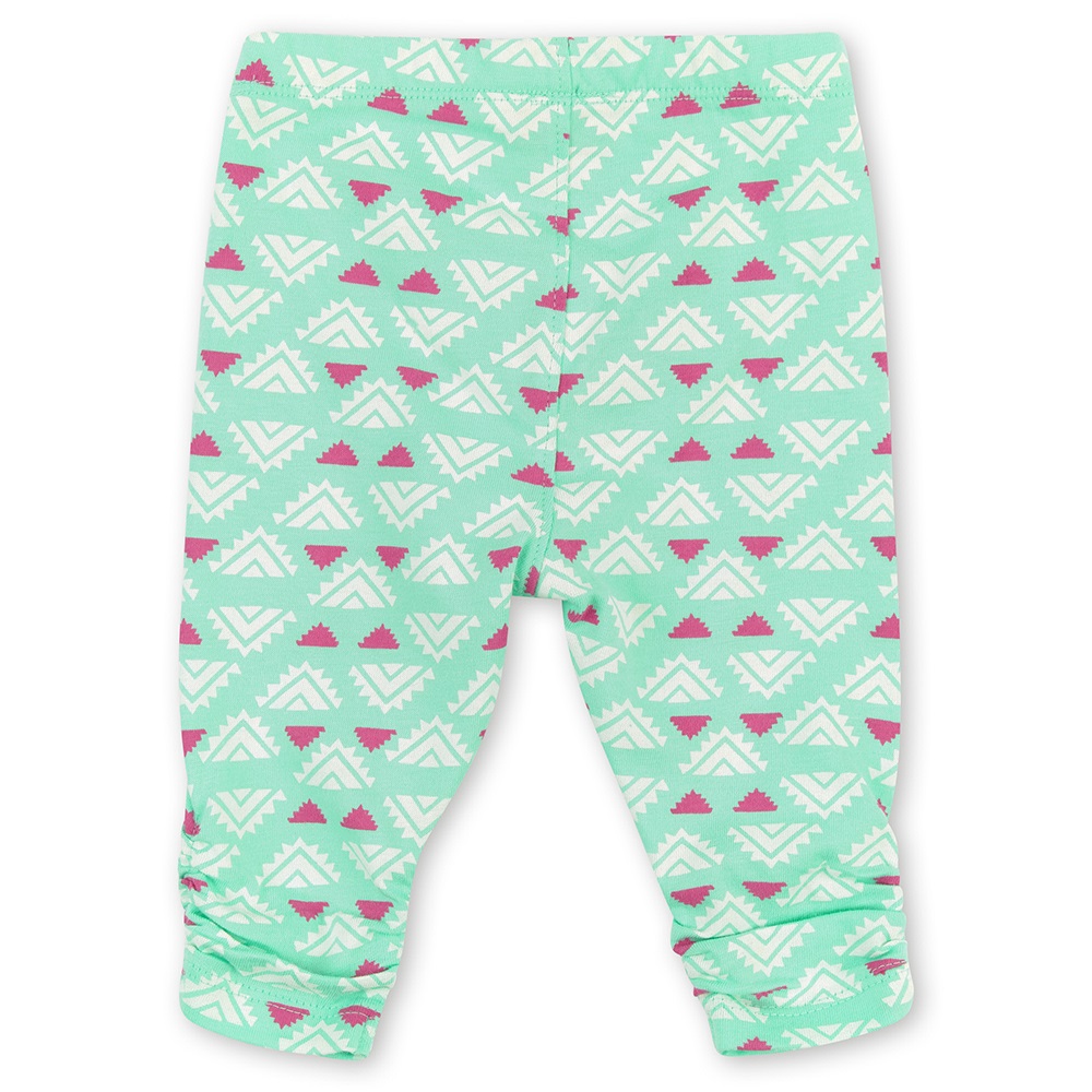 Sigikid Mint green baby girl summer leggings with gatherings