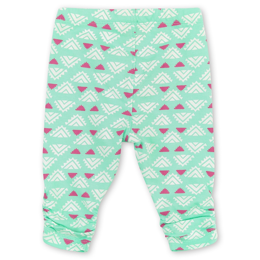 Sigikid Mint green baby girl summer leggings with gatherings