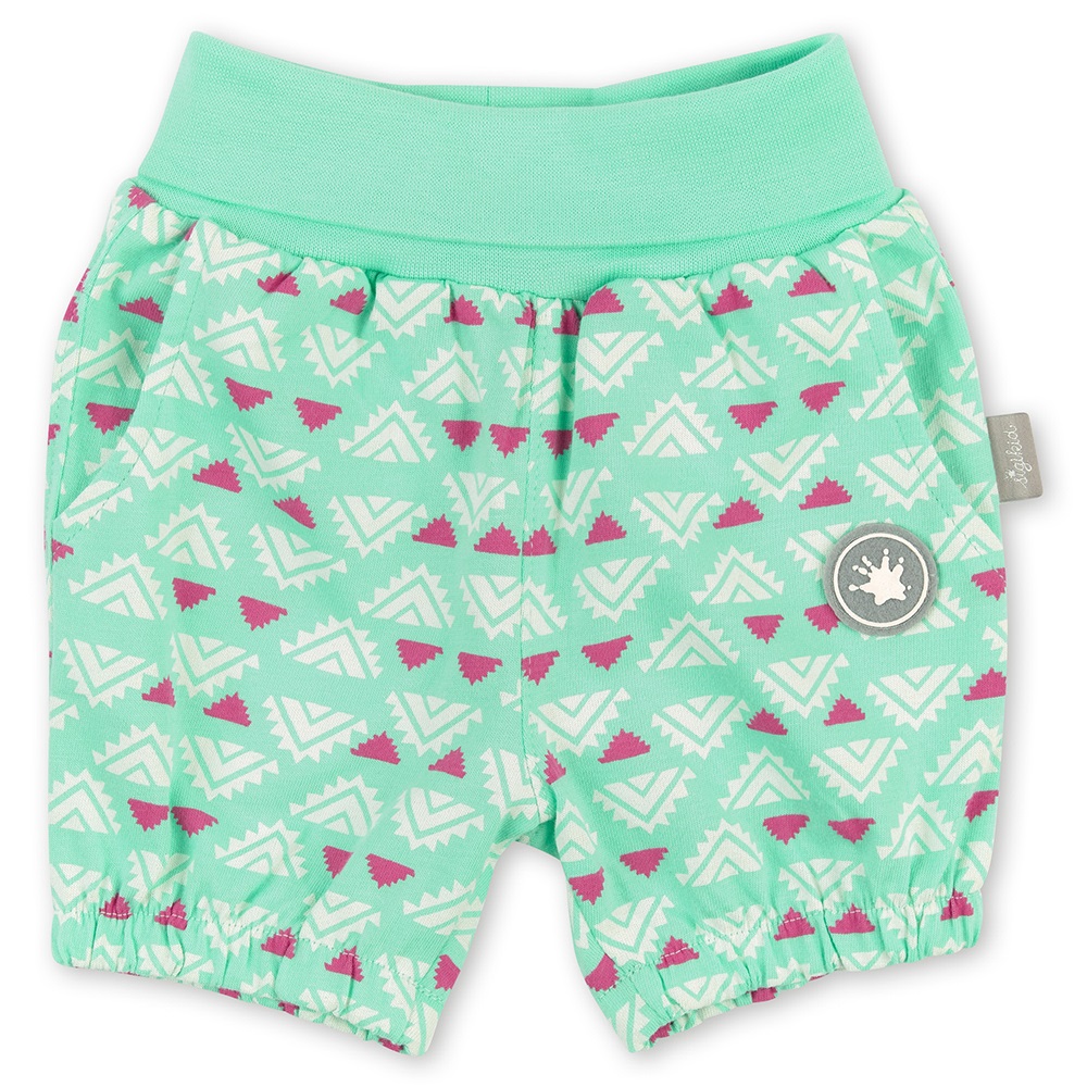 Sigikid Mint green jersey shorts with pockets for little girls