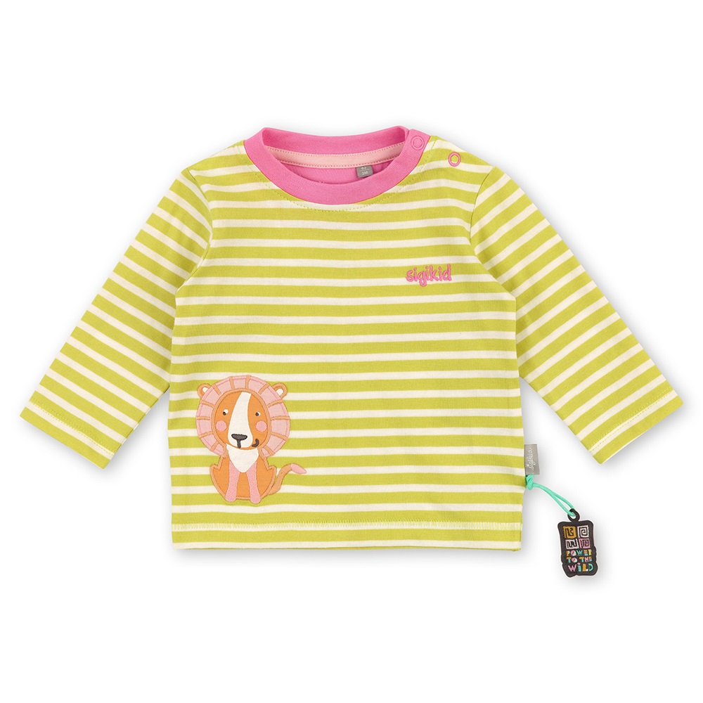 Sigikid Yellow/white baby girl long sleeve ‘lion’ - Size: 080