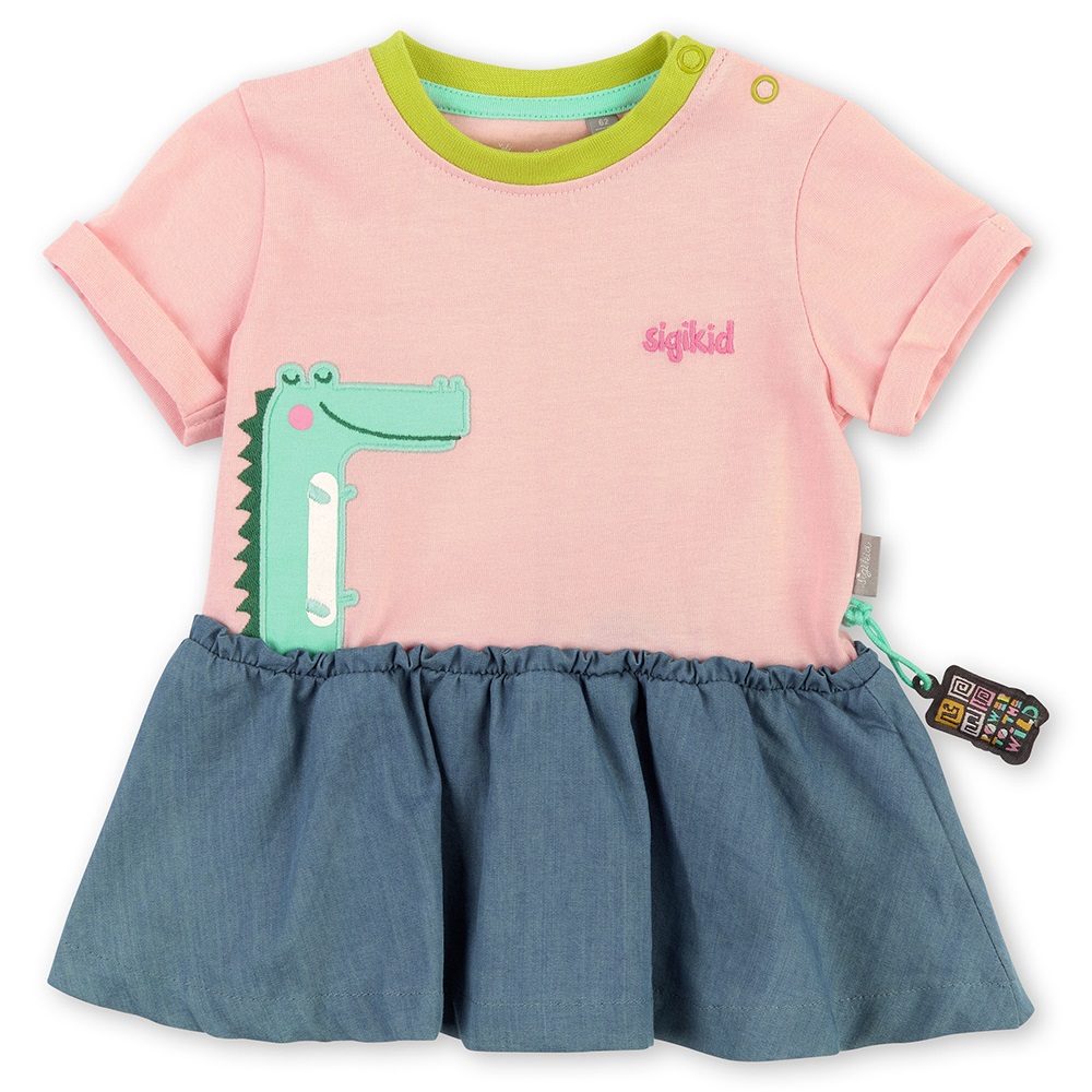 Sigikid Short sleeve summer dress crocodile for little girls