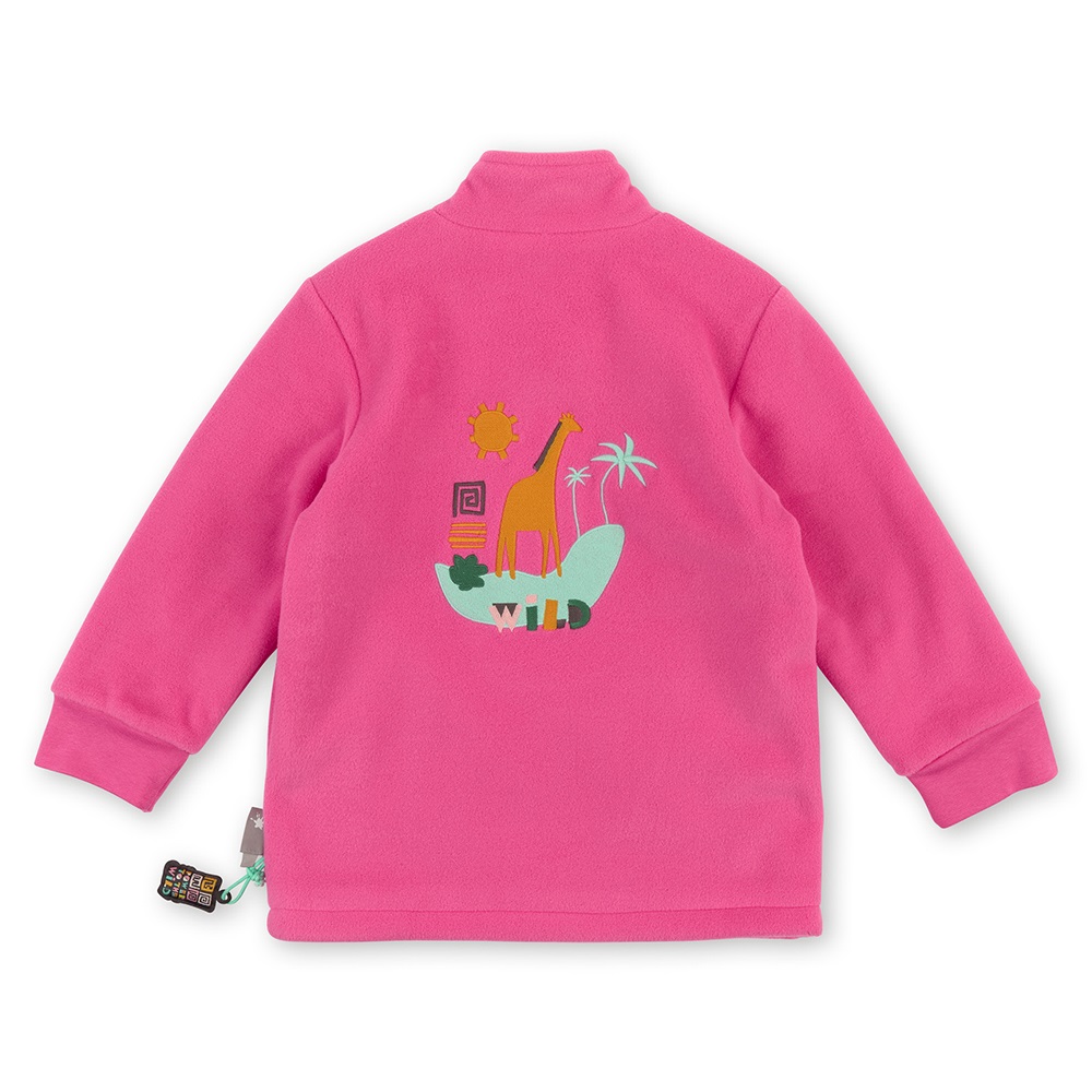 Sigikid Pink polar fleece jacket for girls, lined