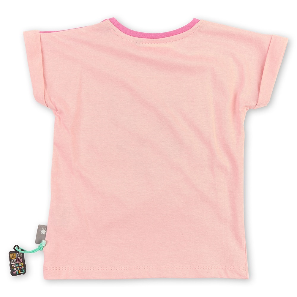 Sigikid Playful T-shirt for girls, pink, relief print