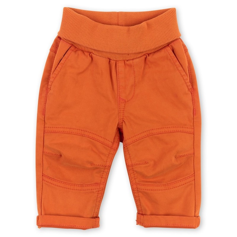 Size 098 Sigikid παντελόνι υφασμάτινο με λάστιχο και ρεβέρ πορτοκαλί