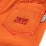 Size 098 Sigikid παντελόνι υφασμάτινο με λάστιχο και ρεβέρ πορτοκαλί
