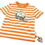 Size 110 Sigikid κοντομάνικο μπλουζάκι Safari Adventure ριγέ πορτοκαλί