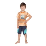 Size 110 Sigikid κοντομάνικο μπλουζάκι Safari Adventure ριγέ πορτοκαλί