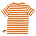 Size 116 Sigikid κοντομάνικο μπλουζάκι Safari Adventure ριγέ πορτοκαλί