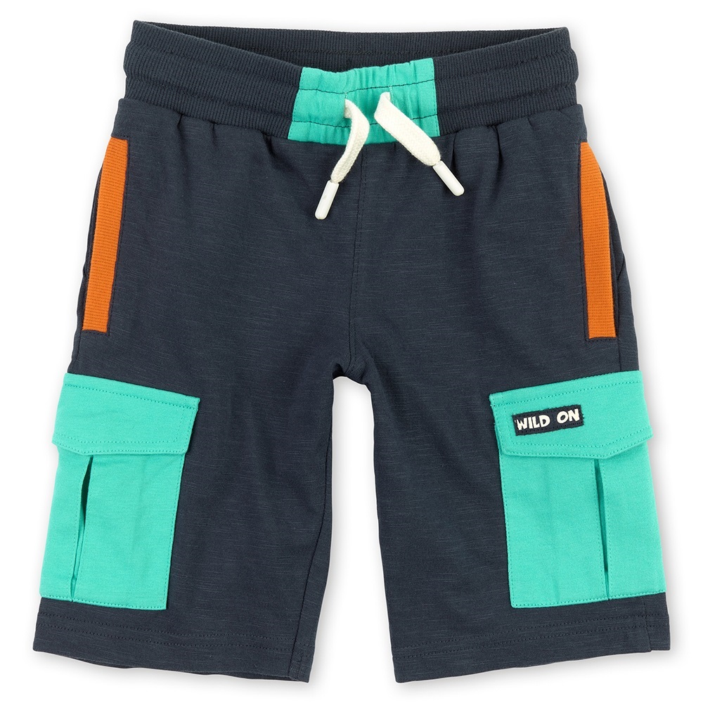 Sigikid Lightweight boys bermuda shorts navy/turquoise