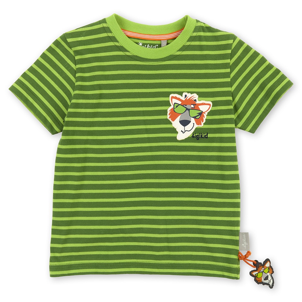 Sigikid green striped boys T-shirt ‘Safari Adventure’- Size: 122