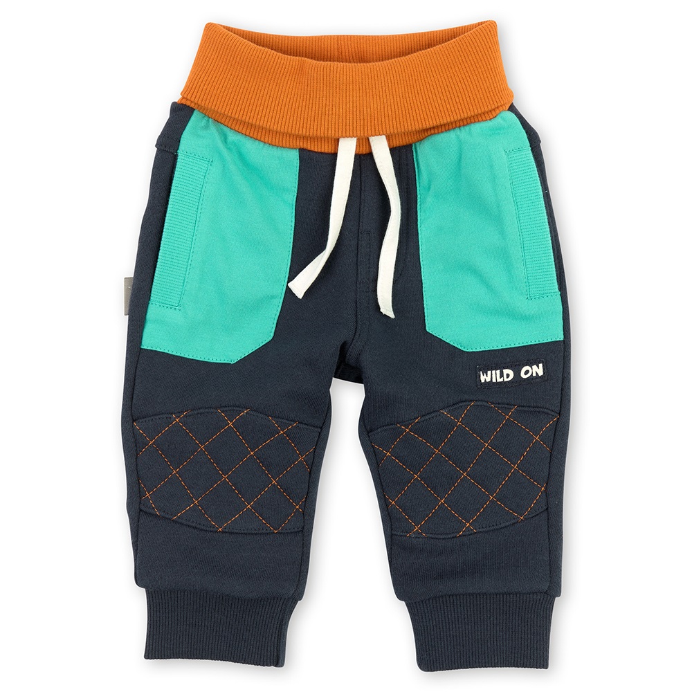Sigikid Stylish sweat pants for little boys with quilted knee parts