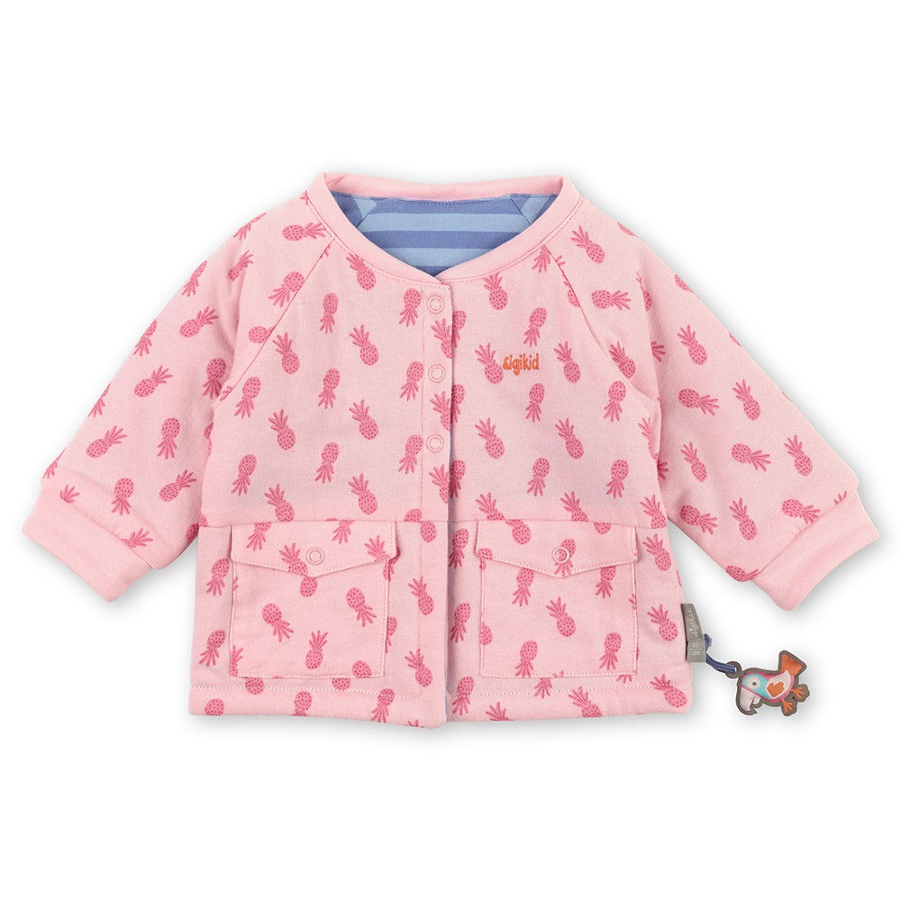 Sigikid Dual-layered reversible jacket for little girls, Miami Blue series