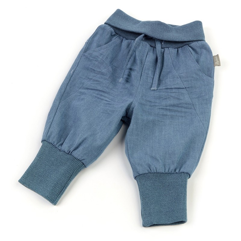 Size 068 Sigikid παντελόνι μπαλούν με λάστιχο χρώμα μπλε denim