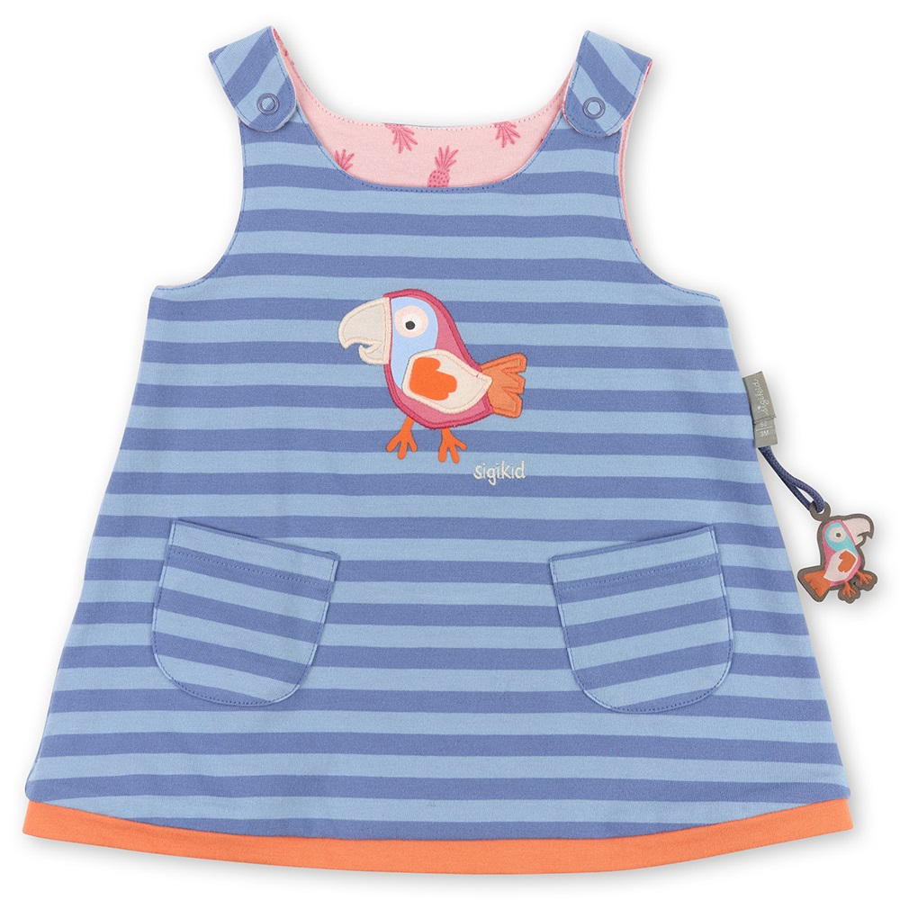 Sigikid Reversible baby jumper dress, Miami Blue