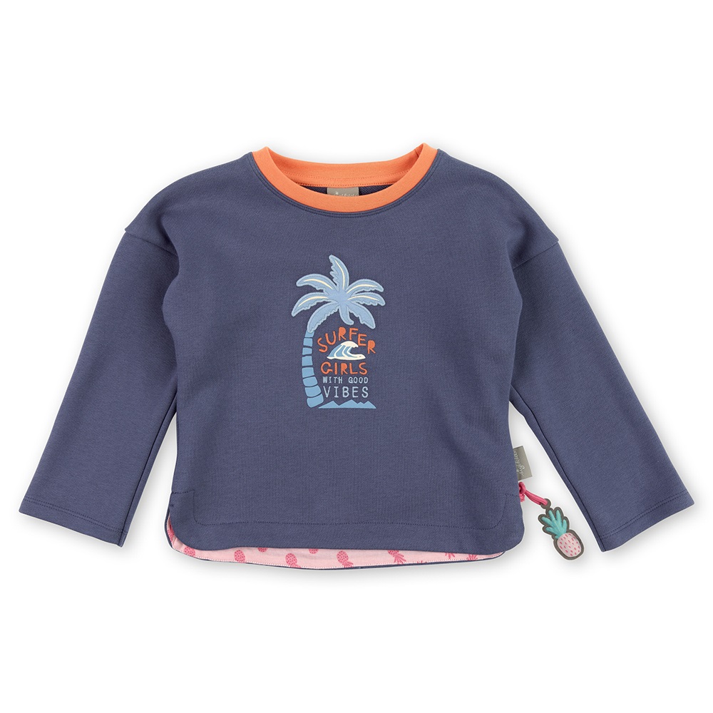 Sigikid Cosy sweatshirt ‘Surfer Girls’ blue - Size: 116