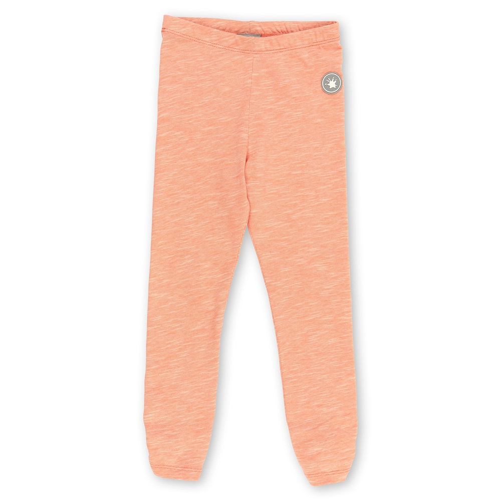 Sigikid Summer leggings for girls with gatherings, apricot