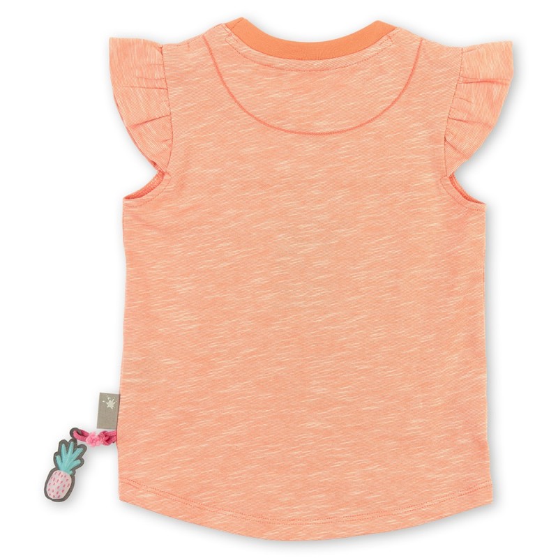 Size 110 Sigikid αμάνικο μπλουζάκι με βολάν στους ώμους πορτοκαλί