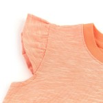 Size 128 Sigikid αμάνικο μπλουζάκι με βολάν στους ώμους πορτοκαλί