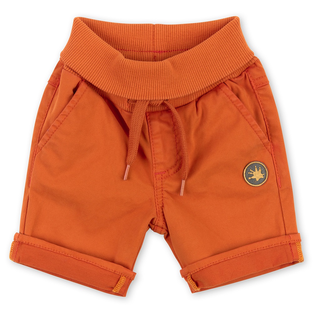 Sigikid Gabardine baby bermuda shorts, orange