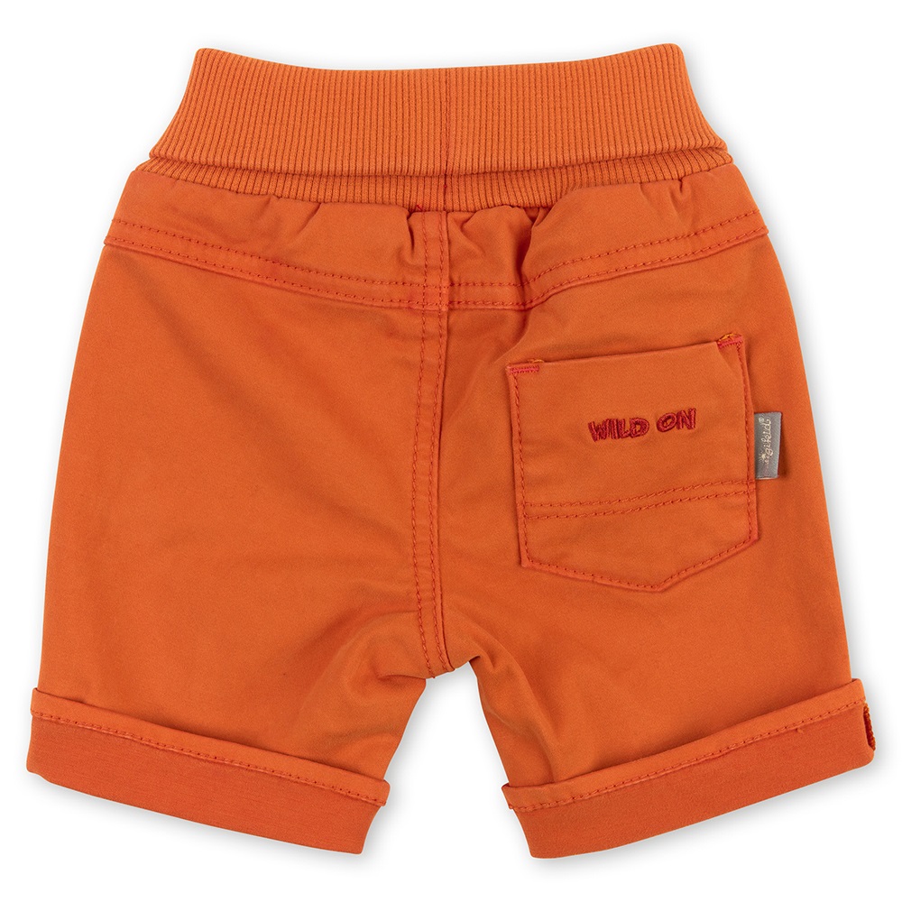 Sigikid Gabardine baby bermuda shorts, orange