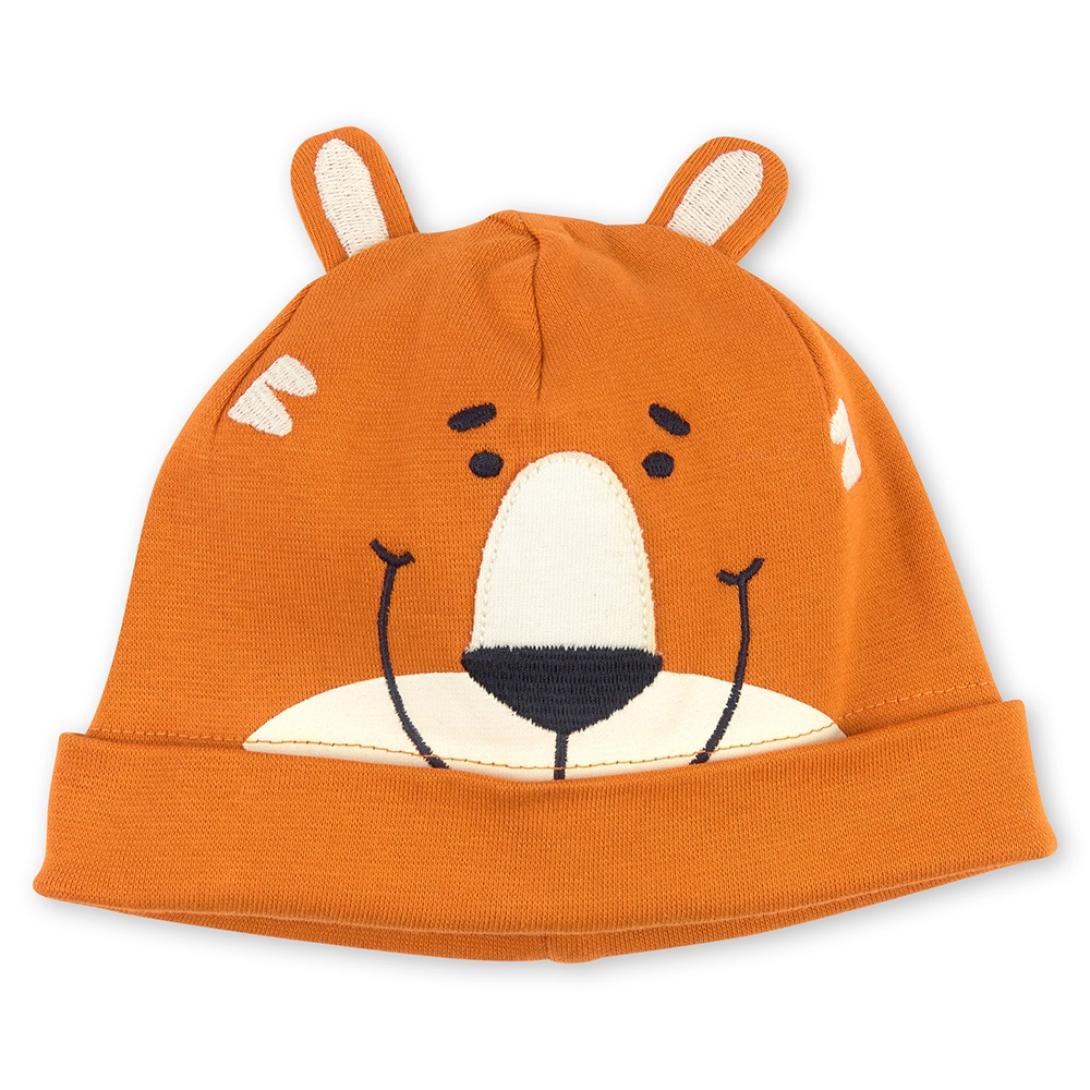 Sigikid Tiger beanie hat for little boys, rib knit
